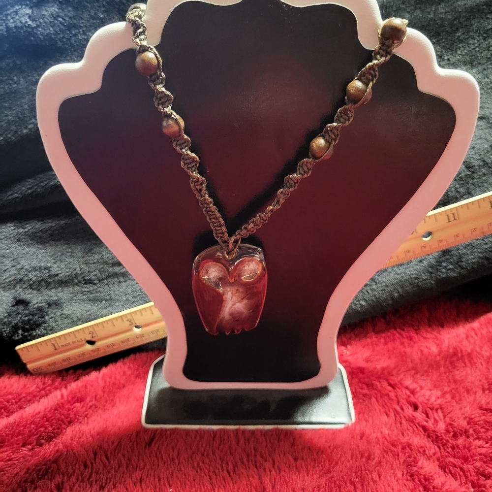 60s' owl necklace